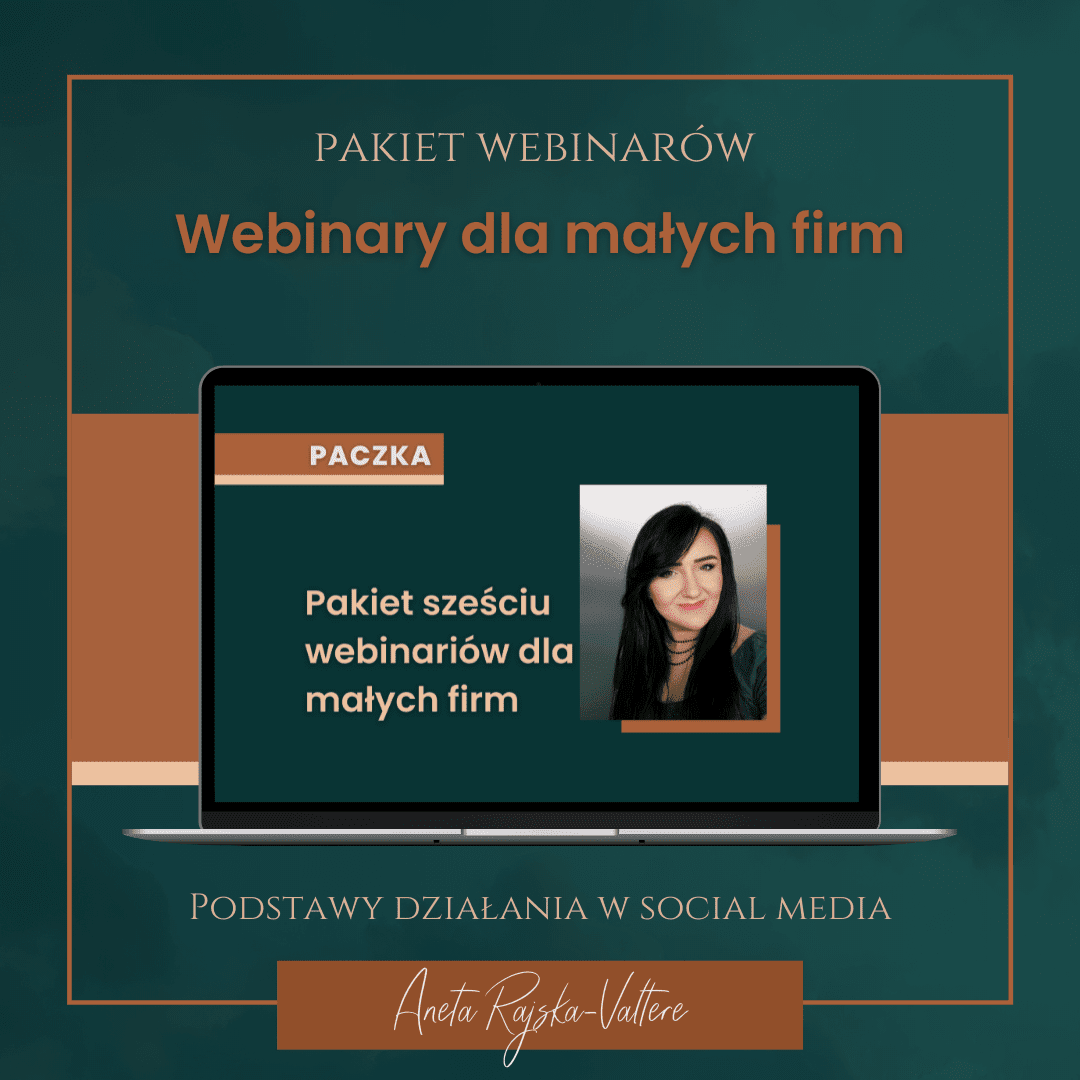 PACZKA WEBINARÓW: Pakiet sześciu webinarów dla małych firm